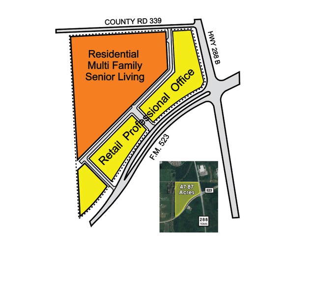 Highway 288B & FM 523, Angleton, TX for sale - Site Plan - Image 1 of 1