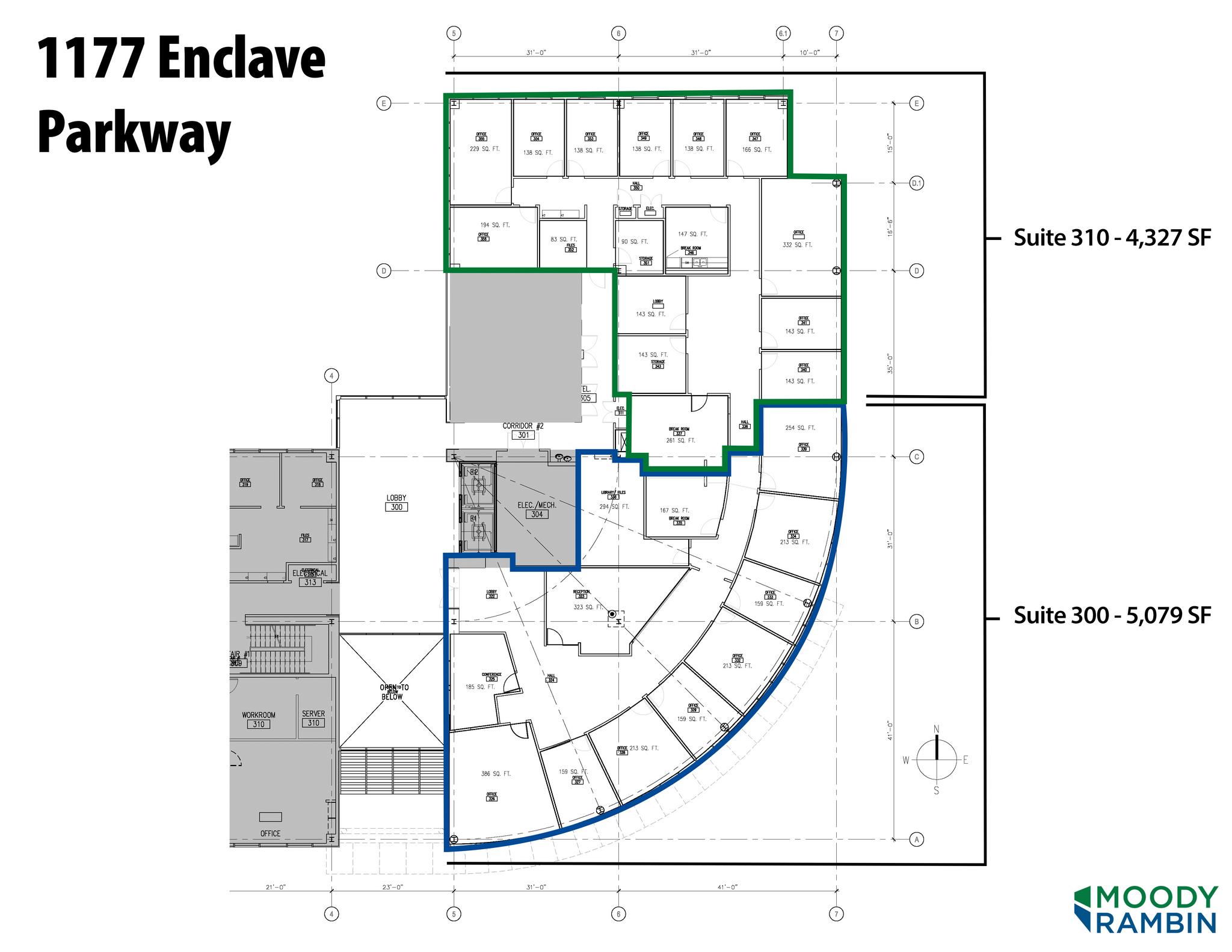 1177 Enclave Pky, Houston, TX for lease Floor Plan- Image 1 of 1