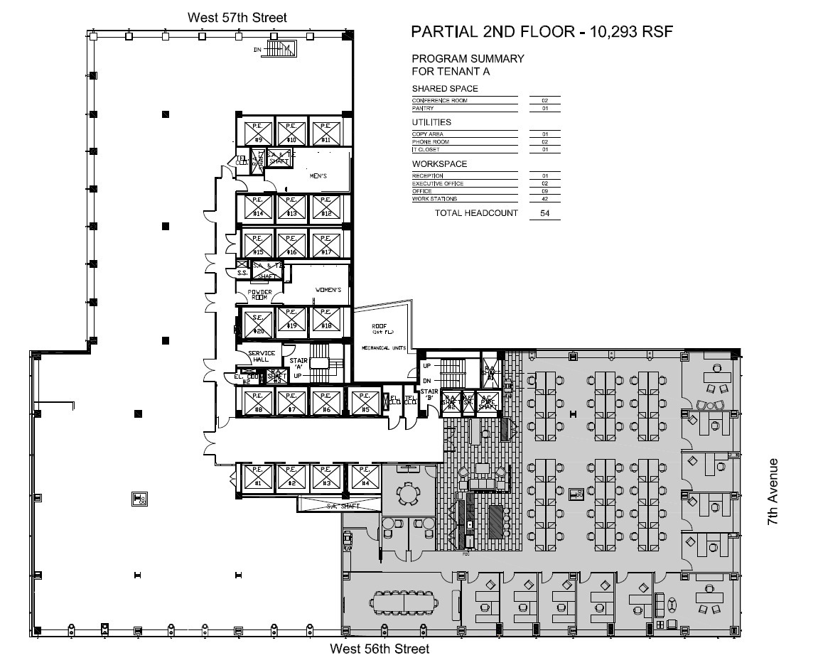 888 7th Ave, New York, NY for lease Floor Plan- Image 1 of 1