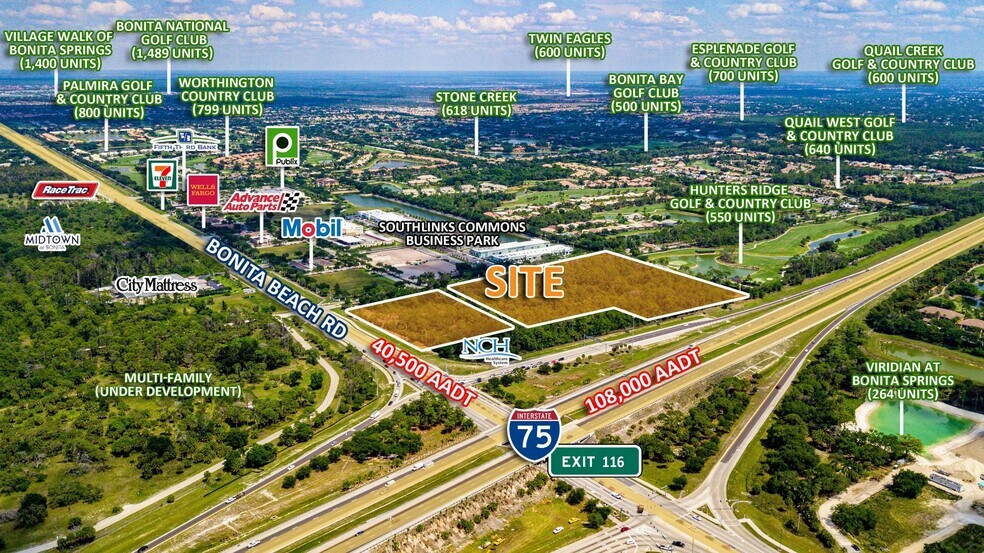 12331 Bonita Beach Rd, Bonita Springs, FL for lease - Aerial - Image 2 of 3