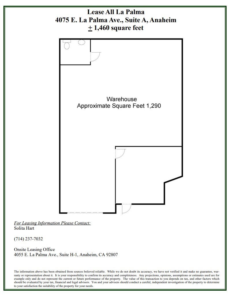 4075 E La Palma Ave, Anaheim, CA for lease Floor Plan- Image 1 of 1