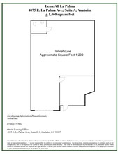 4075 E La Palma Ave, Anaheim, CA for lease Floor Plan- Image 1 of 1