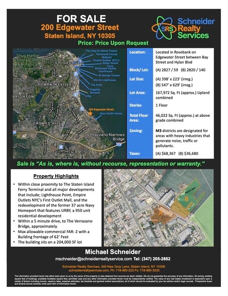 200 Edgewater St, Staten Island, NY for sale - Building Photo - Image 1 of 1