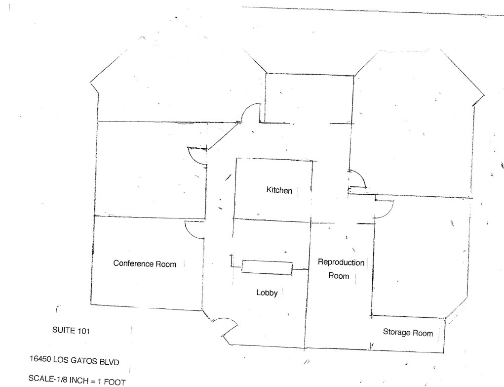 16450-16458 Los Gatos Blvd, Los Gatos, CA for lease Floor Plan- Image 1 of 1