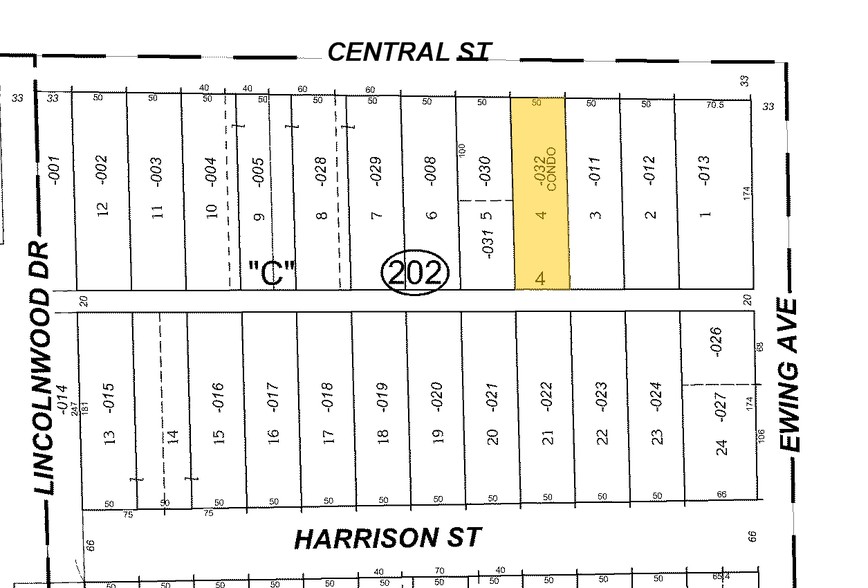 2822 Central St, Evanston, IL for lease - Plat Map - Image 2 of 16