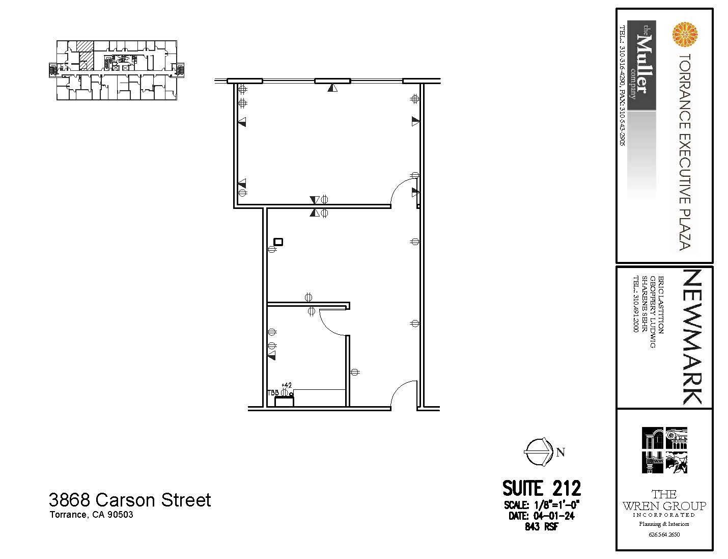 3848 W Carson St, Torrance, CA for lease Floor Plan- Image 1 of 1