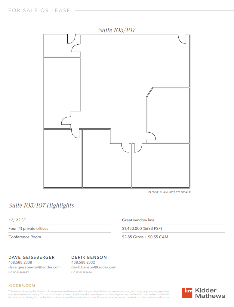 12280 Saratoga-Sunnyvale Rd, Saratoga, CA for lease Floor Plan- Image 1 of 1