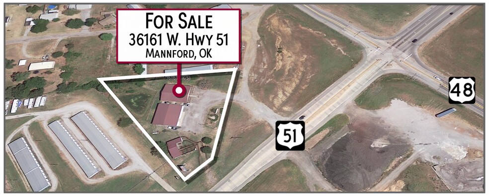 36161 W Highway 51, Mannford, OK for sale - Aerial - Image 2 of 36