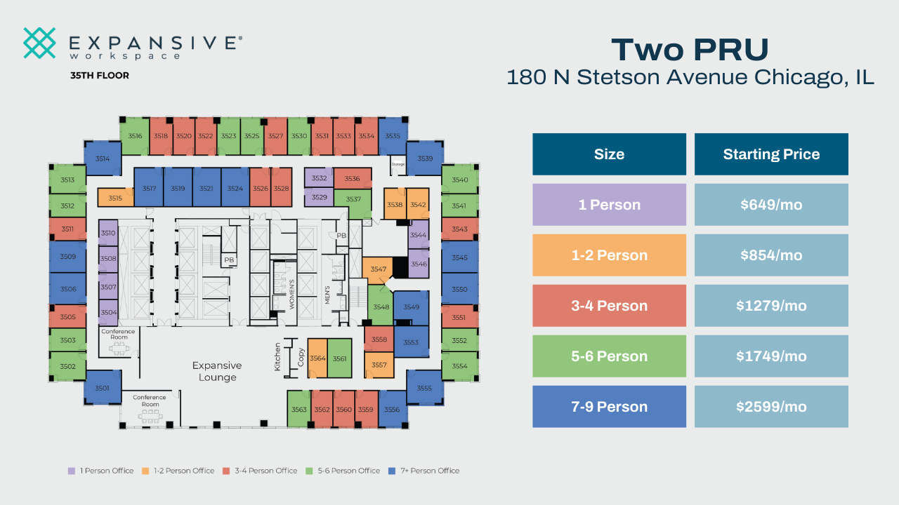 180 N Stetson Ave, Chicago, IL for lease Floor Plan- Image 1 of 4