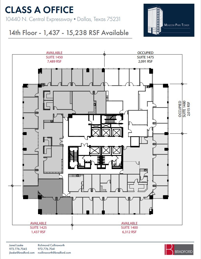 10440 N Central Expy, Dallas, TX for lease Floor Plan- Image 1 of 2