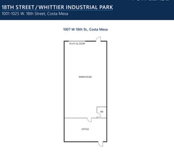 1001-1025 W 18th St, Costa Mesa, CA for lease Floor Plan- Image 1 of 1