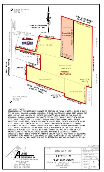 Grand River & Beck Rd, Novi, MI for sale - Building Photo - Image 1 of 4