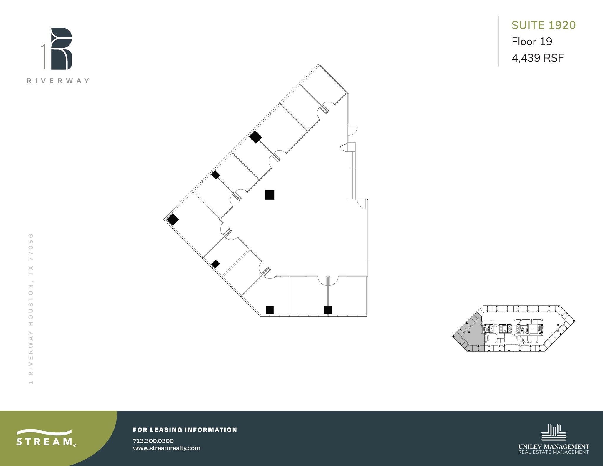 1 Riverway, Houston, TX for lease Floor Plan- Image 1 of 1