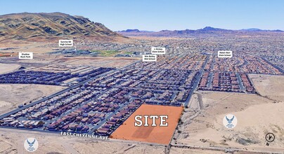 E Cheyenne Ave, Las Vegas, NV - aerial  map view