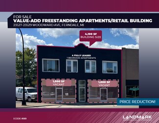 More details for 23527-23529 Woodward Ave, Ferndale, MI - Retail for Sale