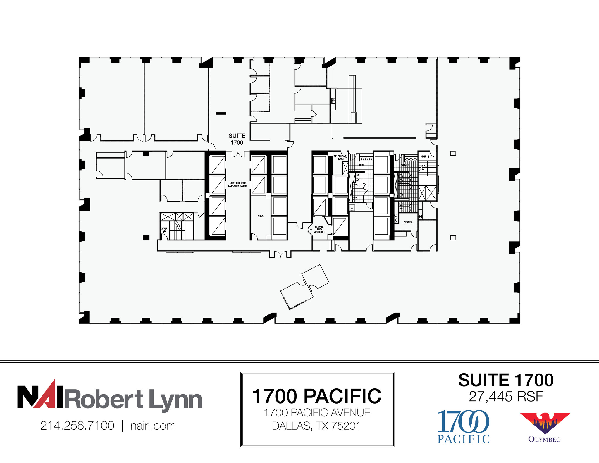 1700 Pacific Ave, Dallas, TX for lease Floor Plan- Image 1 of 1