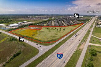 SWC I-10 & FM 3246, Baytown, TX - aerial  map view