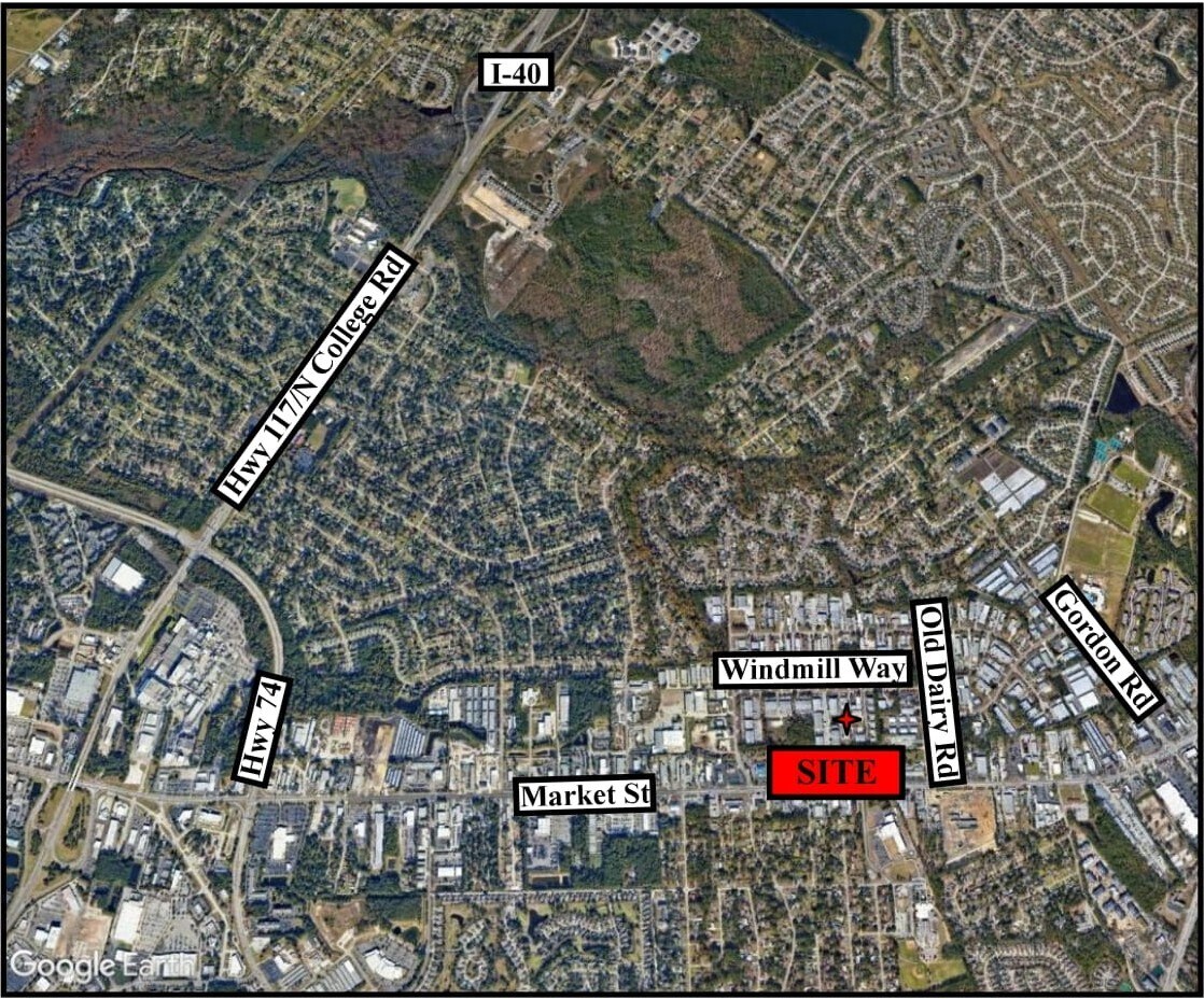 6600 Windmill Way, Wilmington, NC for lease Map- Image 1 of 1