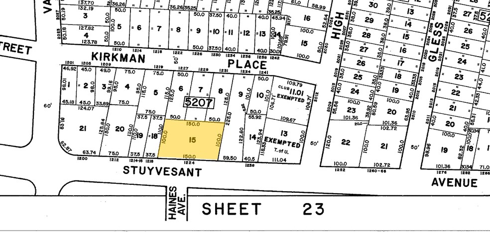 1210-1212 Stuyvesant Ave, Union, NJ for sale - Plat Map - Image 1 of 1