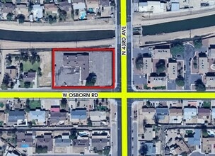 4312 W Osborn Rd, Phoenix, AZ - AERIAL map view