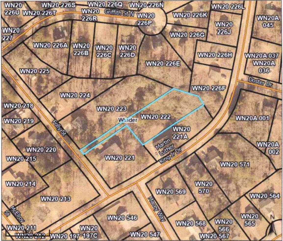 Folly Street, Winder, GA for sale Aerial- Image 1 of 1