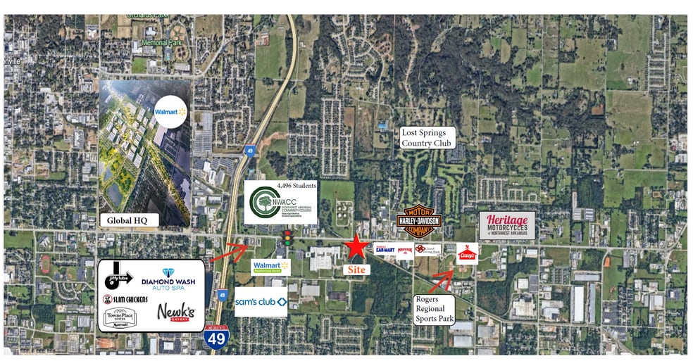 2734 Hudson rd, Rogers, AR for lease - Site Plan - Image 2 of 3