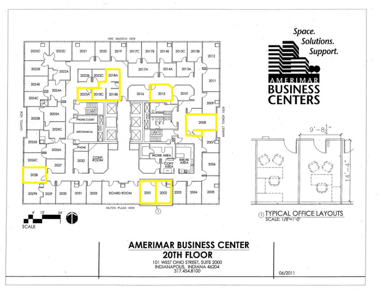 101 W Ohio St, Indianapolis, IN for lease - Floor Plan - Image 2 of 19