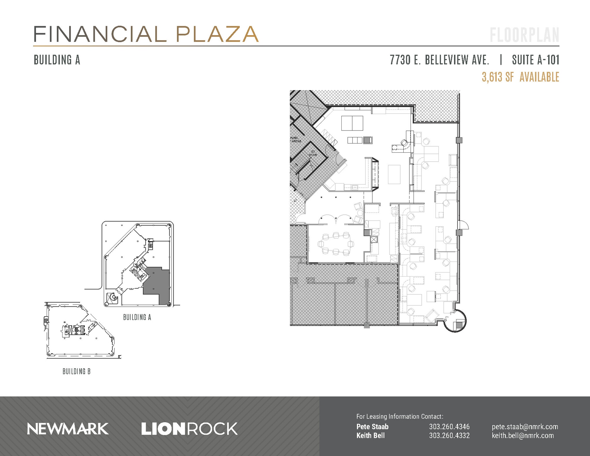 7730 E Belleview Ave, Greenwood Village, CO for lease Floor Plan- Image 1 of 2