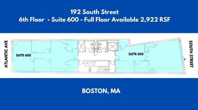 192 South St, Boston, MA for lease Floor Plan- Image 1 of 1