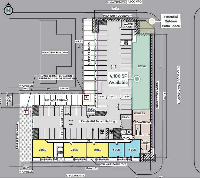 4713 S Packard Ave, Cudahy, WI for lease - Floor Plan - Image 2 of 2