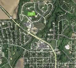 1221 Deerfield Blvd, Blair, NE - aerial  map view