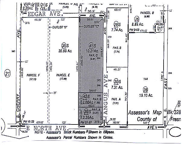 2904 S Angus Ave, Fresno, CA for sale Plat Map- Image 1 of 1