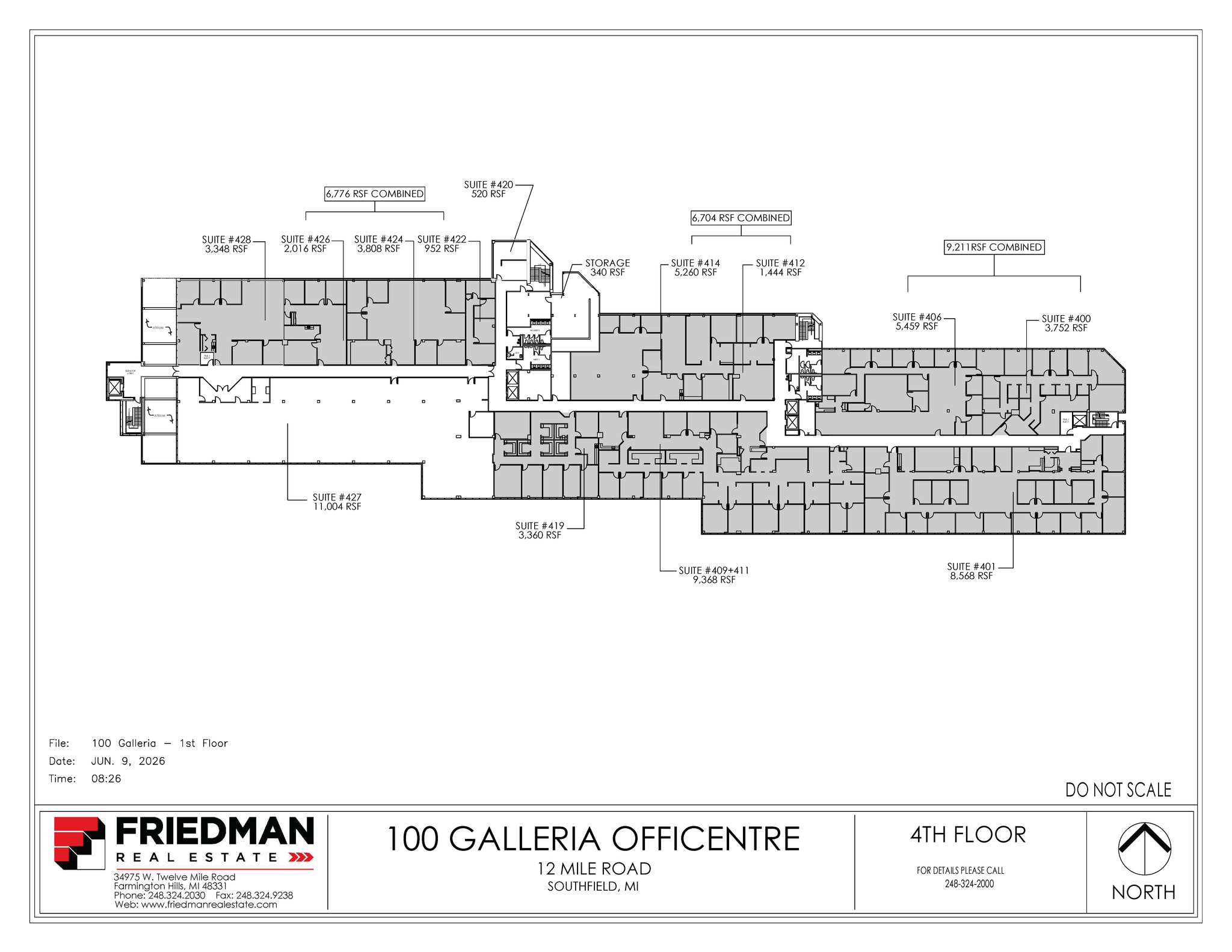 100 Galleria Officentre, Southfield, MI for sale Floor Plan- Image 1 of 1