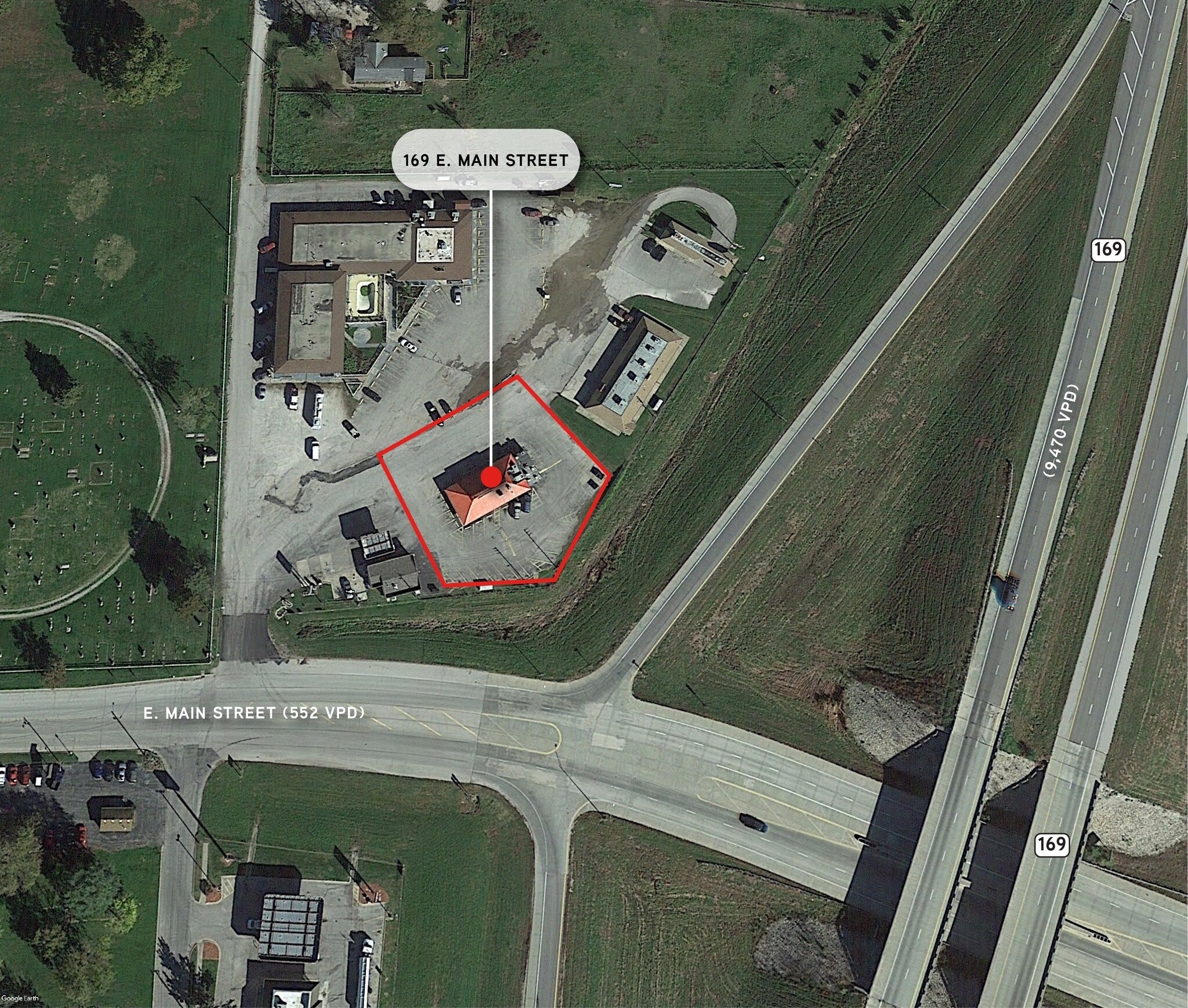 169 Main St, Osawatomie, KS for sale Aerial- Image 1 of 1