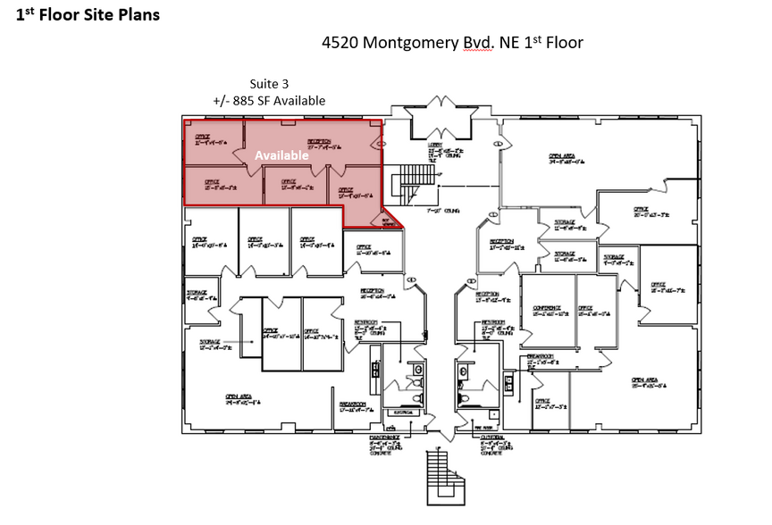 4520 Montgomery Blvd NE, Albuquerque, NM for lease - Floor Plan - Image 3 of 13