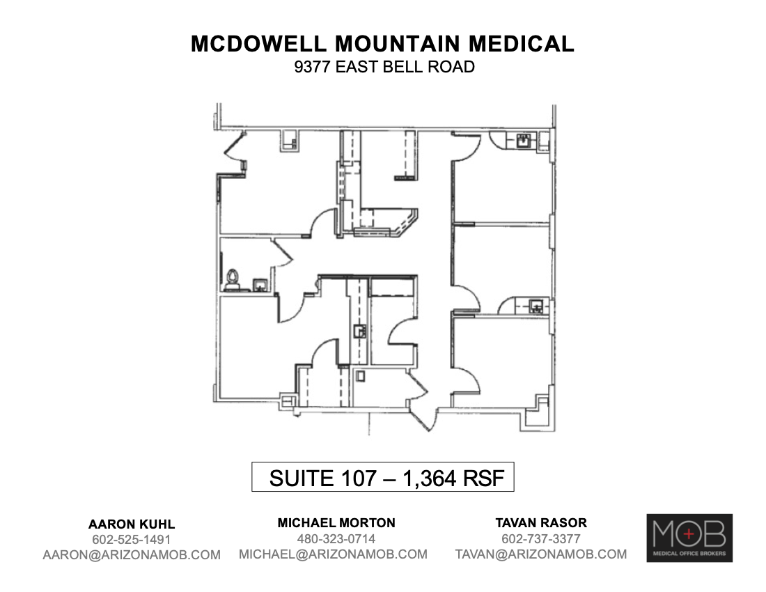 9377 E Bell Rd, Scottsdale, AZ for lease Floor Plan- Image 1 of 1