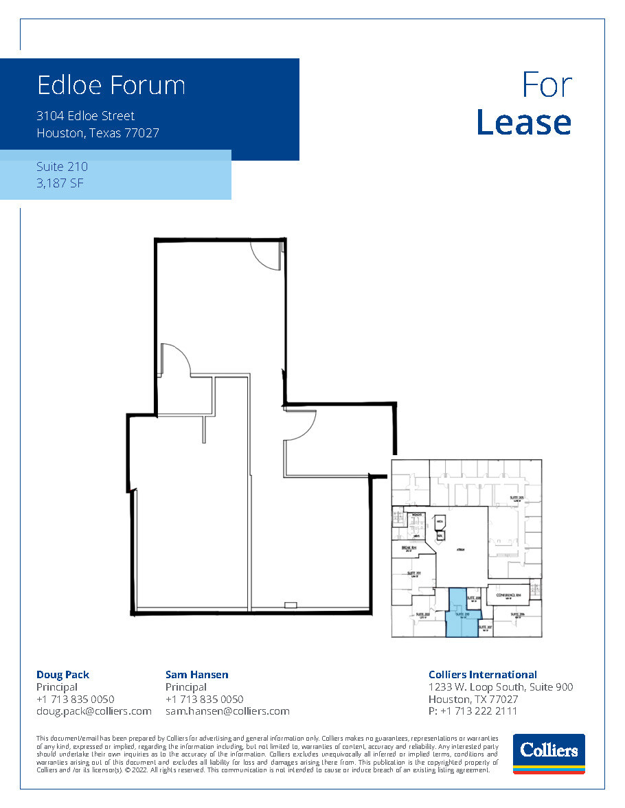 3100 Edloe St, Houston, TX for lease Floor Plan- Image 1 of 1