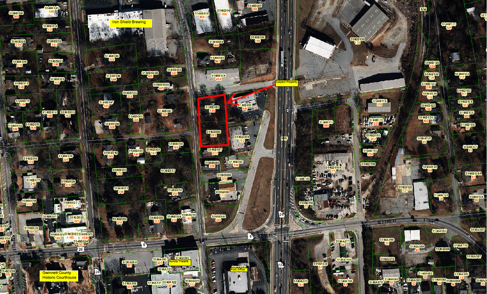 386 N Chestnut St, Lawrenceville, GA for sale - Plat Map - Image 1 of 1