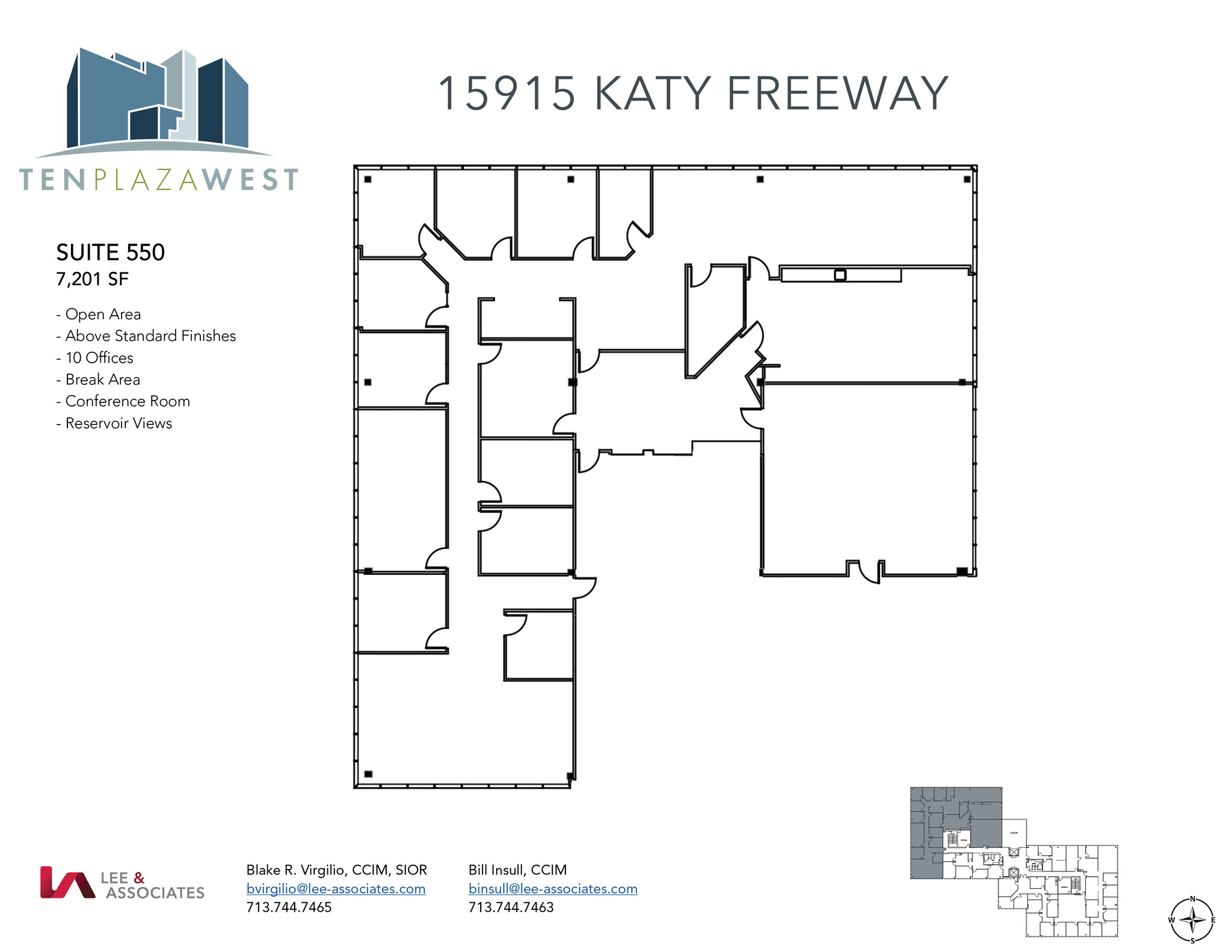 15915 Katy Fwy, Houston, TX for lease Floor Plan- Image 1 of 2