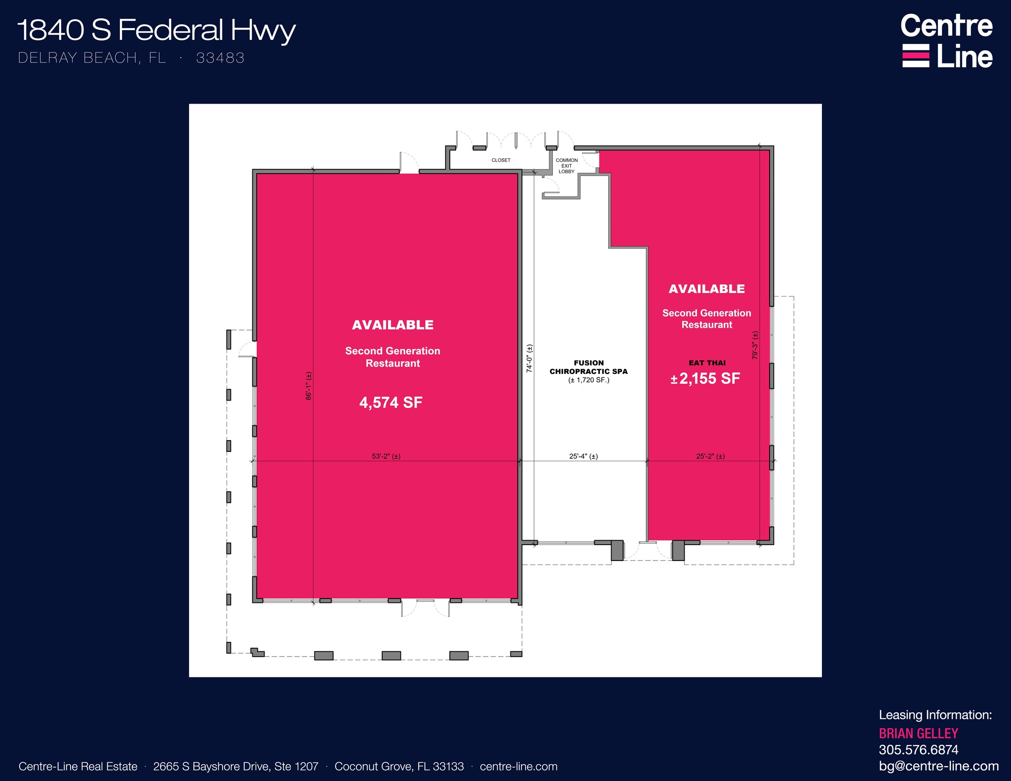 1832-1840 S Federal Hwy, Delray Beach, FL for lease Site Plan- Image 1 of 1