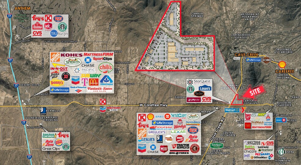 NEC Carefree Hwy & Cave Creek Rd, Cave Creek, AZ for lease - Building Photo - Image 1 of 1