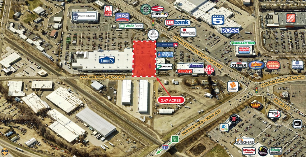 0 Caldwell Blvd, Nampa, ID for lease - Aerial - Image 2 of 10