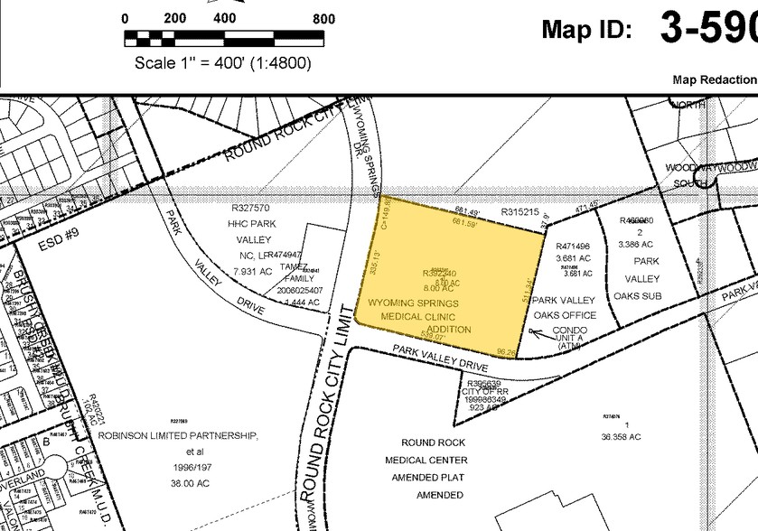 7200 Wyoming Springs Rd, Round Rock, TX for lease - Plat Map - Image 2 of 10