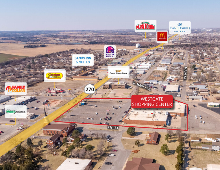 Westgate Center, Woodward, OK for sale - Aerial - Image 2 of 6