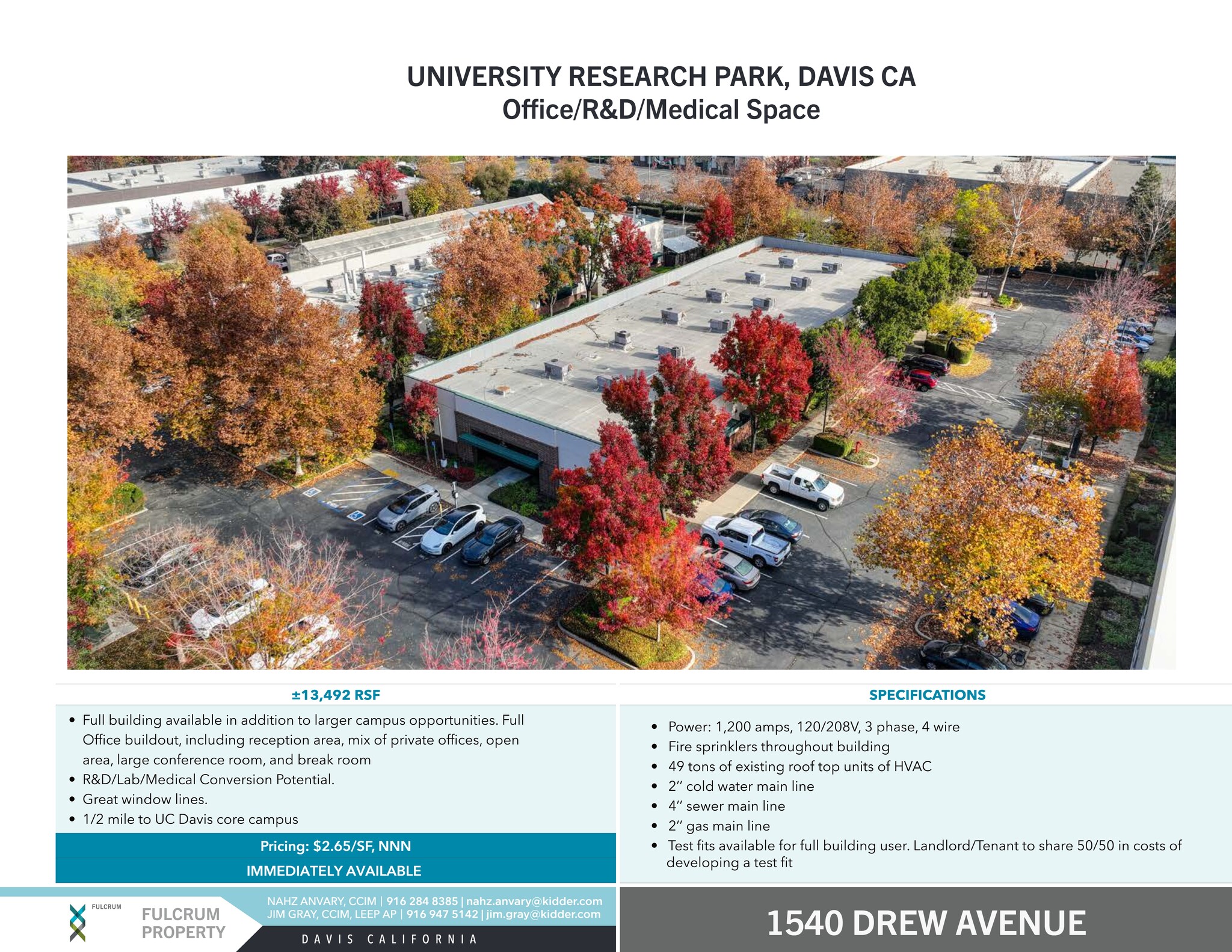 1540 Drew Ave, Davis, CA for lease Site Plan- Image 1 of 10