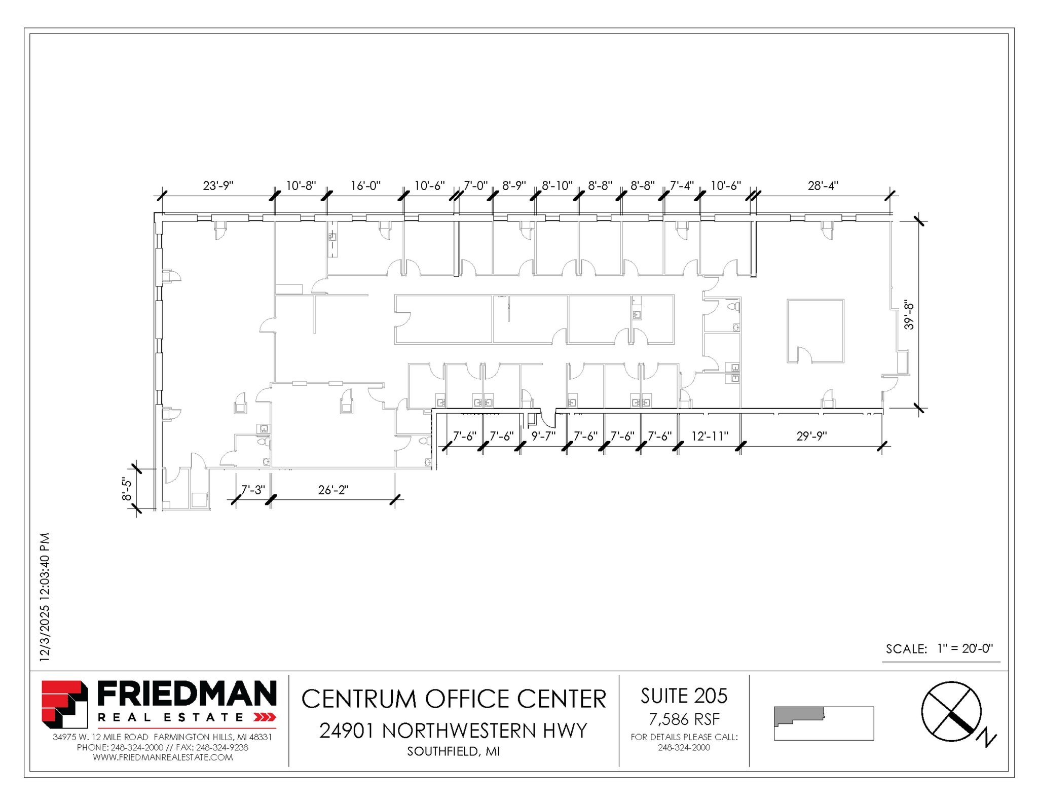 24901 Northwestern Hwy, Southfield, MI for lease Floor Plan- Image 1 of 1