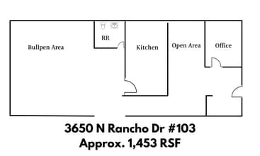 3650 N Rancho Dr, Las Vegas, NV for lease Typical Floor Plan- Image 1 of 1