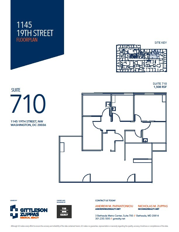 1145 19th St NW, Washington, DC for lease Floor Plan- Image 1 of 1