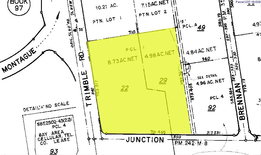 510 E Trimble Rd, San Jose, CA for lease - Plat Map - Image 2 of 5