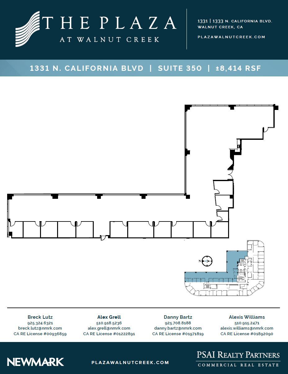 1331 N California Blvd, Walnut Creek, CA for lease Floor Plan- Image 1 of 1